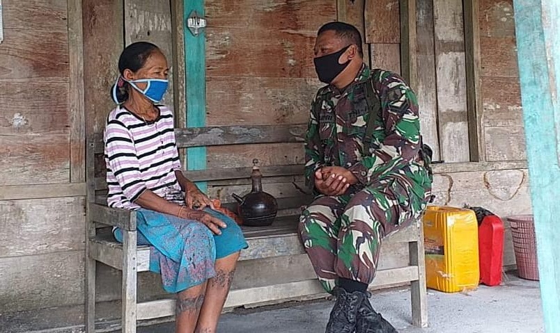 TNI Bojonegoro, Sampaikan Program Aladin TMMD 110 Tambakrejo