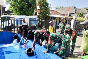 Kodim Bojonegoro kembali salurkan Air Bersih untuk Warga Diwilayah Binaan